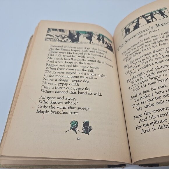 1930 Antique Poetry Book One Hundred Best Poems for Boys and Girls B Hereford - Picture 6 of 12